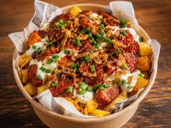 Szampur Fries z chorizo piccante