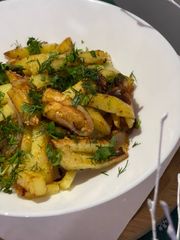 SMAZONE ZIEMNIAKI ZE SLONINA