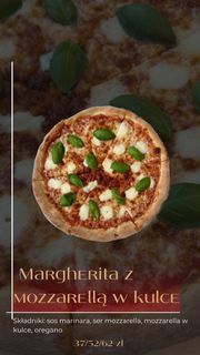 Margherita z mozzarellą w kulce