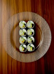 Norimaki z Halibutem w tempurze 8szt.