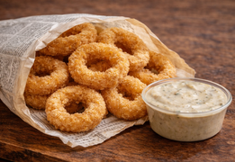 Krążki panierowane z kałamarnicy