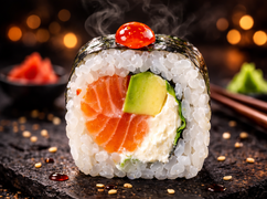 Futomak z łososiem 6 szt-170g Futomak z łososiem 6 szt-170g