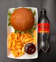 Zestaw Burger + małe frytki