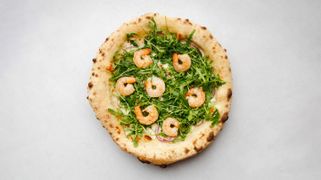 31. Pizza Bianco Gamberetto