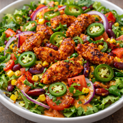 Sałatka pikantna z kurczakiem