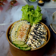 Sushi Burger Pieczony Łosoś Sushi Burger Pieczony Łosoś