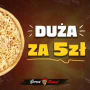 🔥PROMOCJA🍕GIGANT ok. 60CM + PIZZA ok. 30CM ZA 5 ZŁ