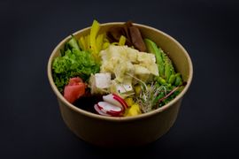 Bowl z tofu w tempurze