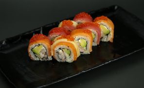 California maki special 7 (krewetka parzona rainbow)