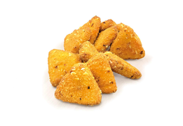 NACHOSY Z KURCZAKA  W PANIERCE RYŻOWEJ