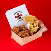 Zestaw 4x Hot wings + Małe Frytki