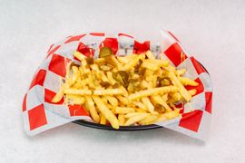 FRYTKI Z JALAPENO I SEROWYM SOSEM