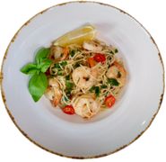 Pappardelle z krewetkami