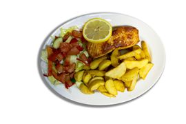 Lunch z łososiem
