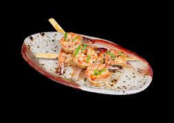 Yakitori z krewetką