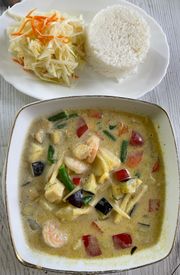 126.Curry zielone z krewetkami