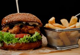 Kurczak burger zestaw Kurczak burger zestaw