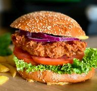 Kurczak burger zestaw