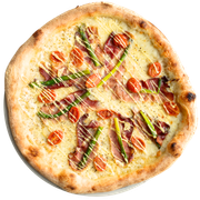 Pizza Asparago Con Speck