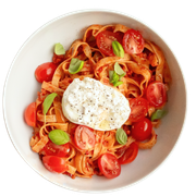Tagliatelle Nduja e Burrata