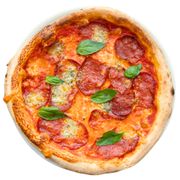 Pizza Diavola e Gorgonzola Pizza Diavola e Gorgonzola