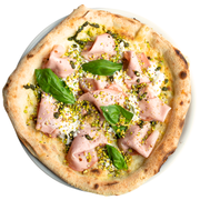 Pizza Mortadella e Pistacchio