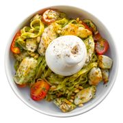 Tagliatelle Pesto Con Pollo Tagliatelle Pesto Con Pollo