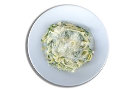 Makaron ze szpinakiem