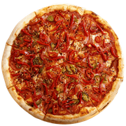 Pizza Diablo Mag Dog (MEGA OSTRA PIZZA!)