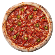 Pizza Diablo Mag Dog (MEGA OSTRA PIZZA!)