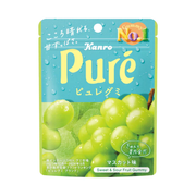 Kanro Puré żelki o smaku białych winogron Muscat, 56g