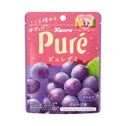 Kanro Puré żelki o smaku czerwonych winogron, 56 g