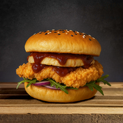 Burger Crispy Mushroom Vege Burger Crispy Mushroom Vege