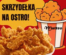 Duży kubełek - Skrzydełka na ostro [25szt] + 2 sosy