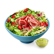 Sałatka z szynką dojrzewającą Sałatka z szynką dojrzewającą