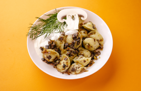 Pielmieni originalne zapiekany ze śmietaną 18 szt.