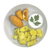 Kotlety ziemniaczany z duszoną kapustą - 200 g