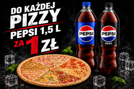 Pizza 60cm i Pepsi 1,5l za Złotówkę