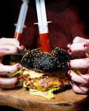 Mega Cheese Bomb + małe frytki