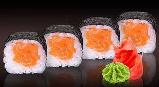 Hosomaki z łososiem 8 szt. Hosomaki z łososiem 8 szt.