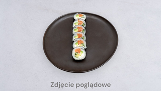 Futomaki tatar z łososiem