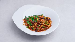 Pasta Frutti di Mare z Wędzoną papryką