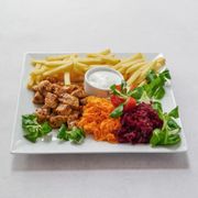 Gyros drobiowy z sosem czosnkowym
