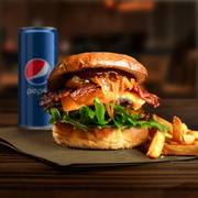 Burger New York + frytki +Pepsi 0,2l